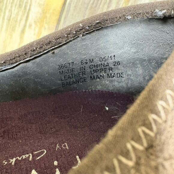 Clarks Privo Tequini Slip-on Brown Leather Gorpcore Outdoor Loafer Womens Sz 6.5 - Picture 8 of 8